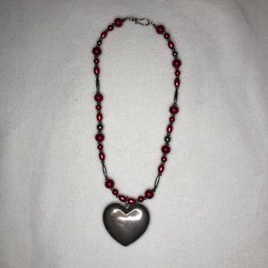 Betsy Michaels Metal Heart Necklace